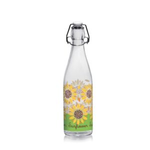 Bottiglia 500ml con girasoli