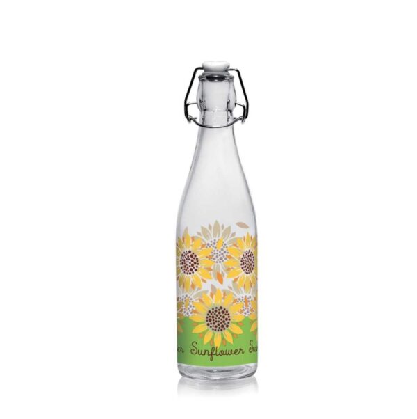 Bottiglia 500ml con girasoli