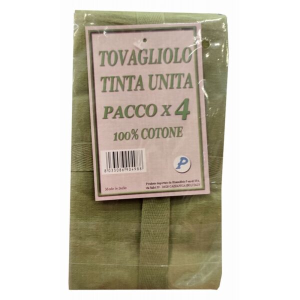 Set 4 tovaglioli verde