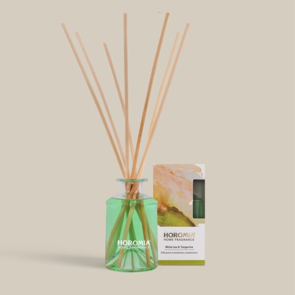 Diffusore ambiente Rattan Vibes White Tea & Tangerine 200ml - Horomia